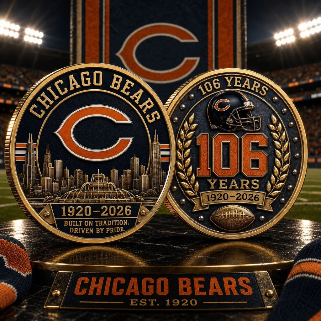 Chicago Bears 106 Years Anniversary Commemorative Coin Built On Tradition Driven By Pride Chicago Bears 106 Years Anniversary Commemorative Coin Built On Tradition Driven By Pride