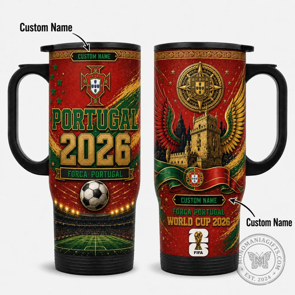 Portugal National Football Team World Cup 2026 Stainless Steel Tumbler Portugal National Football Team World Cup 2026 Stainless Steel Tumbler