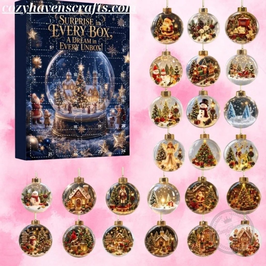 Magical Snow Globe Christmas Advent Calendar 2026 – 24 Days Clear Bauble Ornaments Gift Box 3 Magical Snow Globe Christmas Advent Calendar 2026 – 24 Days Clear Bauble Ornaments Gift Box
