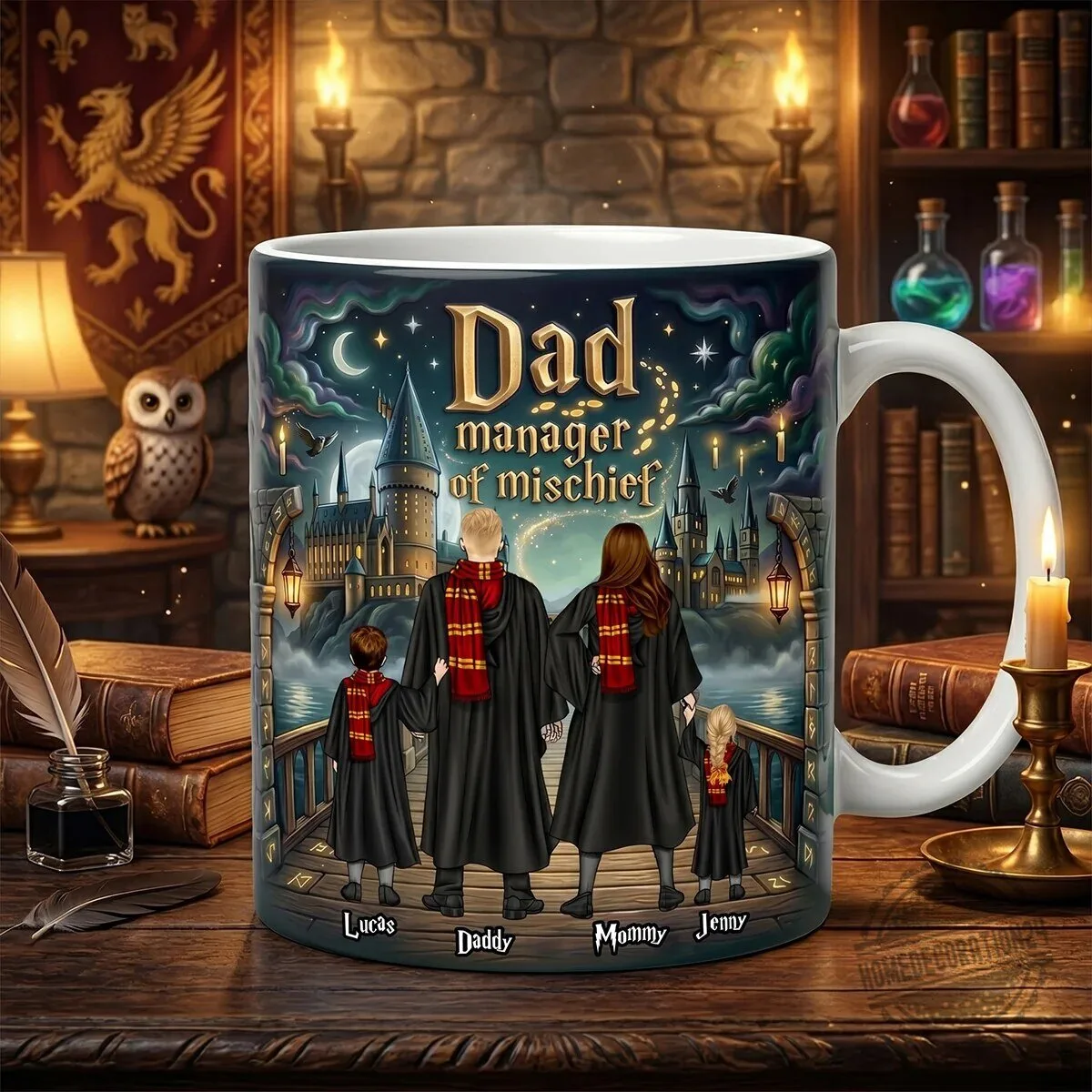 Harry Potter Family Dad Manager of Mischief Personalized Coffee Mug