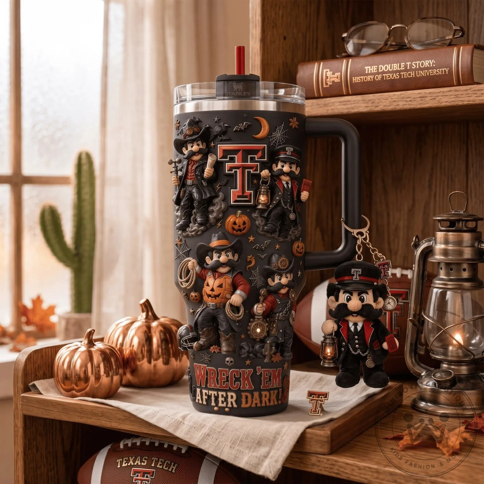 Stanley Tumbler for Halloween: Texas Tech University's Wreck 'Em After Dark Edition