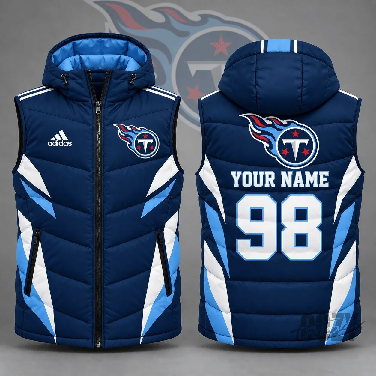 Tennessee Titans National Football League Personalized Puffer Vest