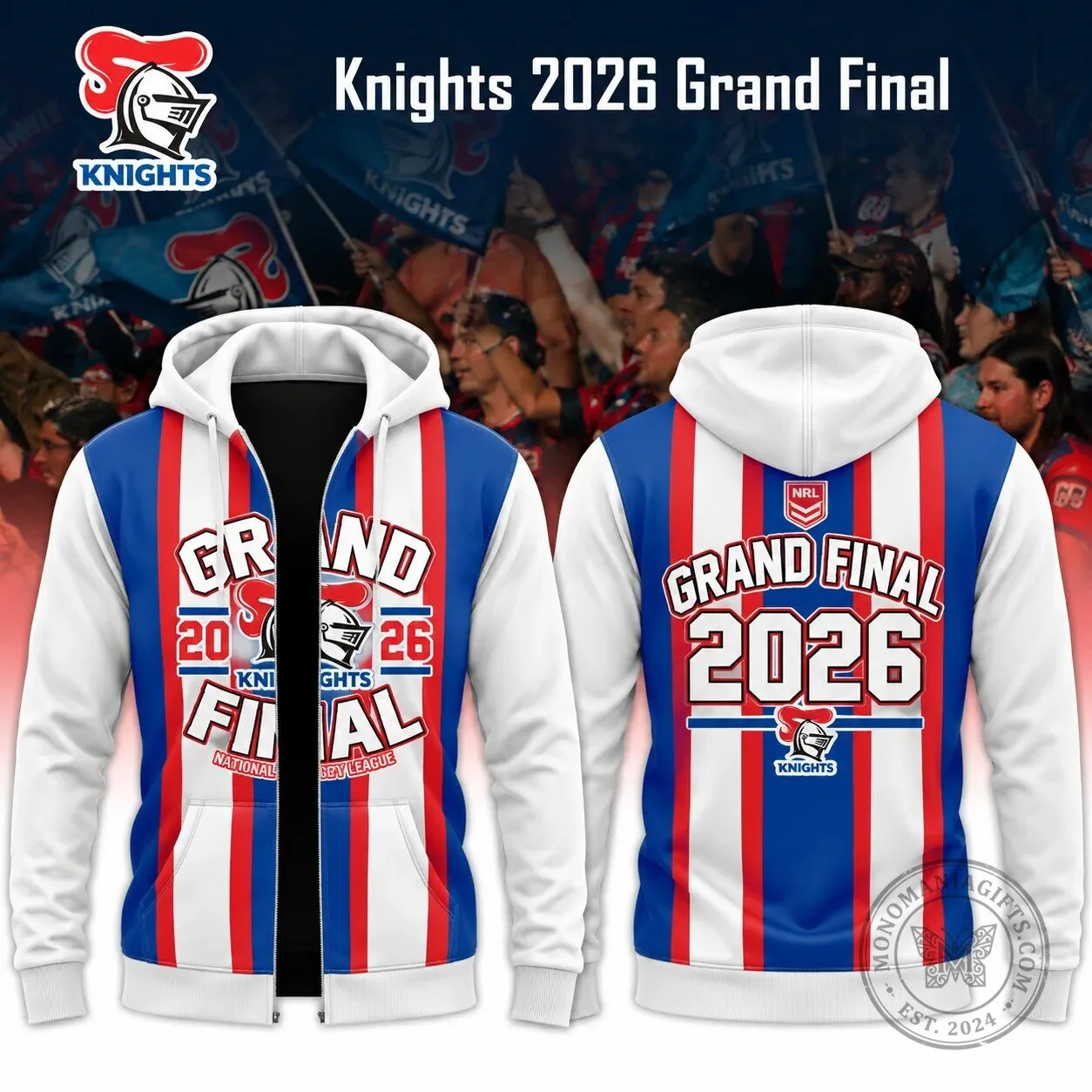 2026 Grand Final Hoodie for Newcastle Knights - National Rugby League Gear