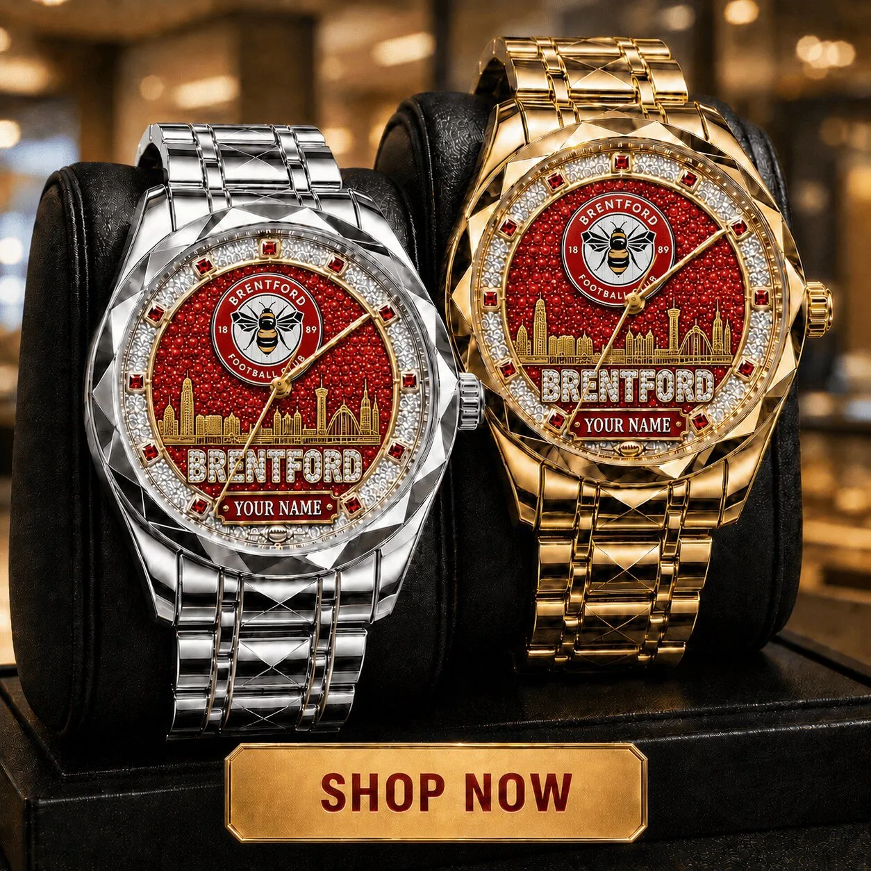 Brentford Football Club Personalized Cityline Men's Luxury Watch