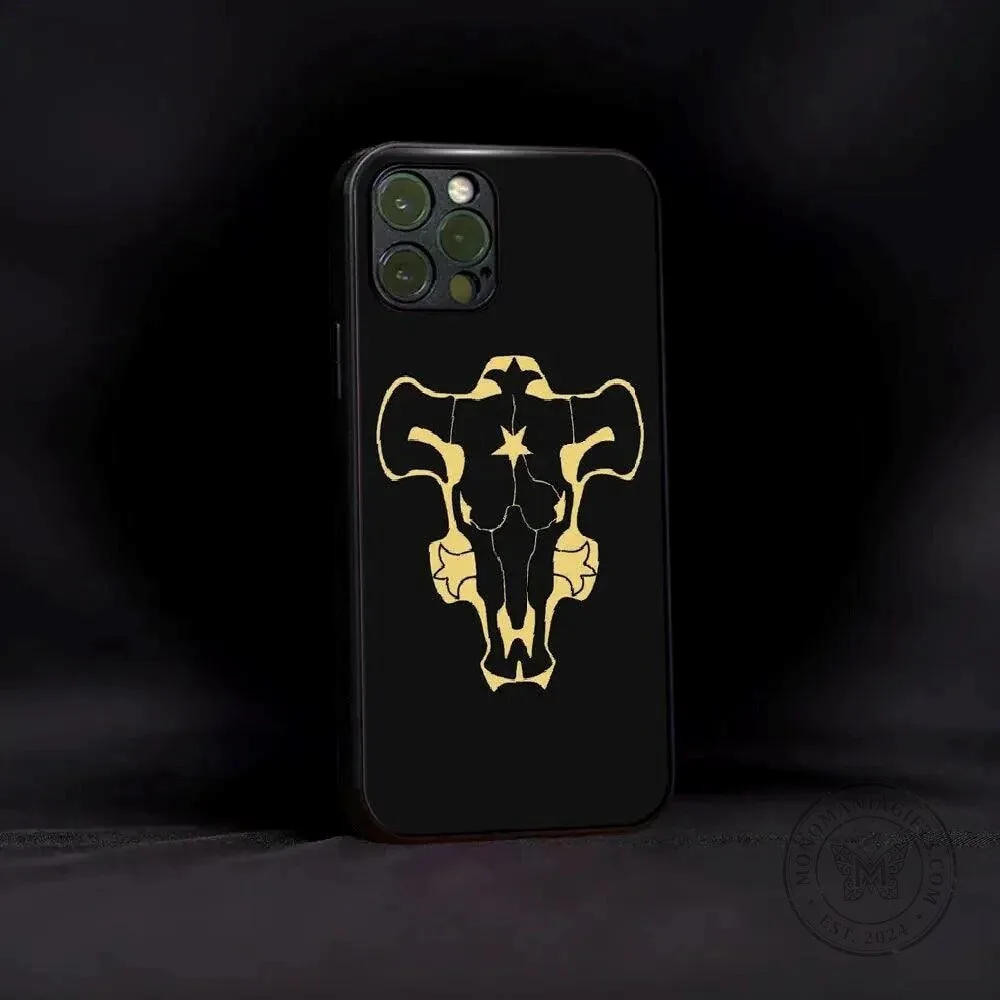 Black Clover Black Bulls Golden Logo Durable Protective Phone Case