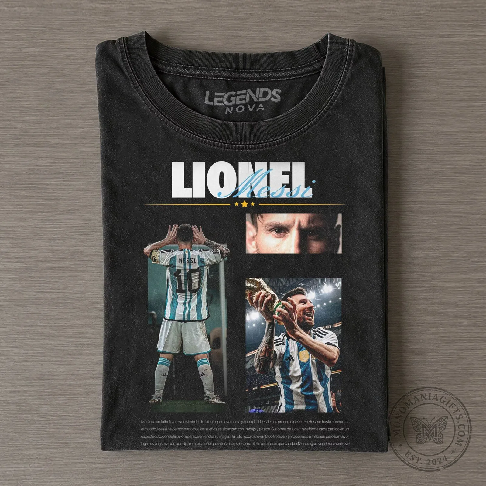 Lionel Messi World Cup Champion Football Legend T-Shirt