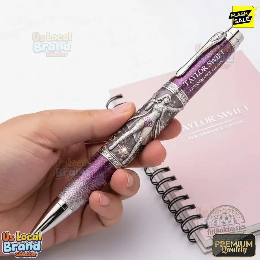 Taylor Swift Performance Edition Glitter Rollerball Pen with Engraved Design