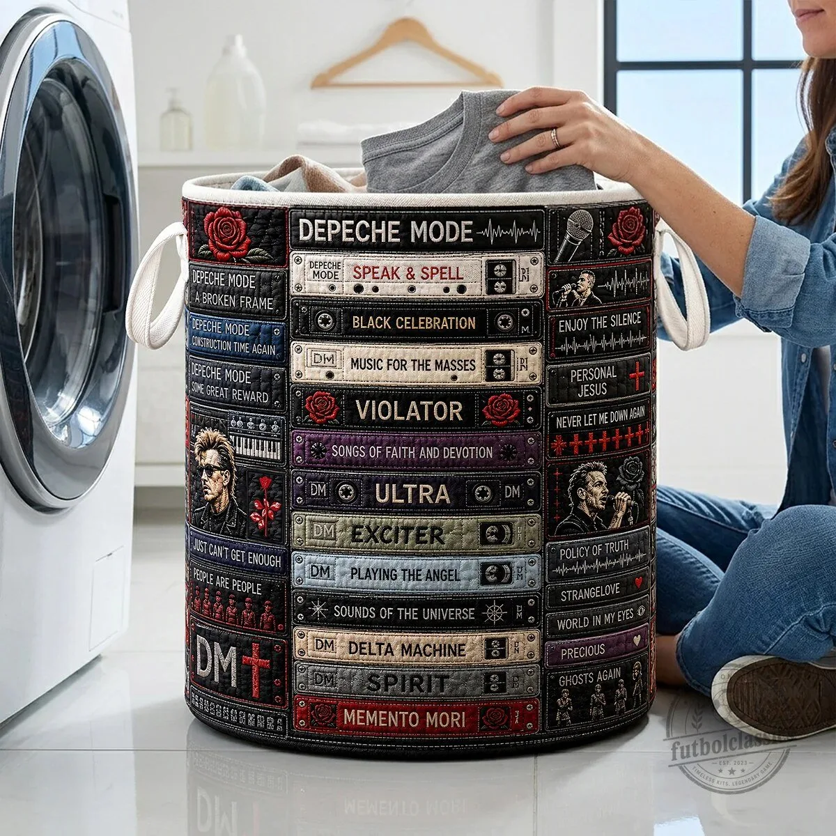 Depeche Mode Electronic Music Band Laundry Basket