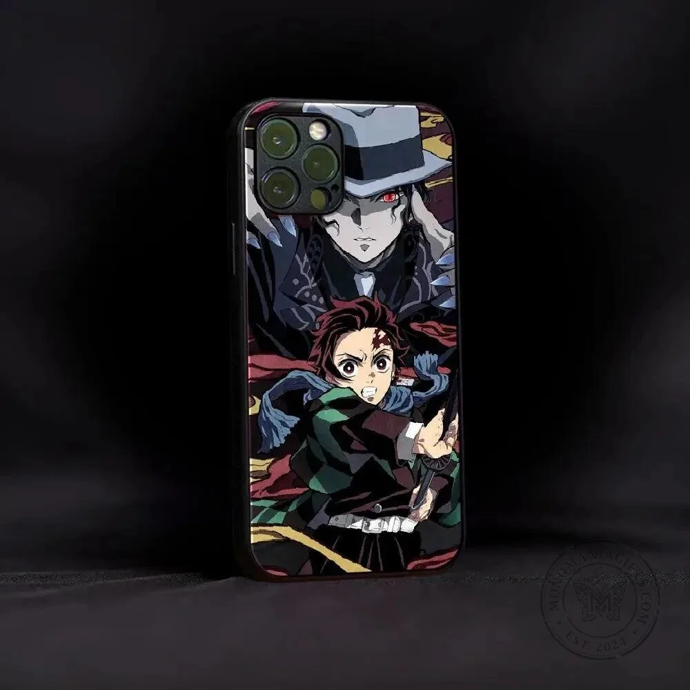 Demon Slayer Muzan Kibutsuji and Tanjiro Kamado Anime Phone Case