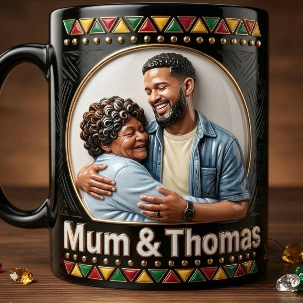 Dope Black Mom Magic Mug with Custom Photo and Name, Personalized Gift for Mother 6 Dope Black Mom Magic Mug with Custom Photo and Name, Personalized Gift for Mother