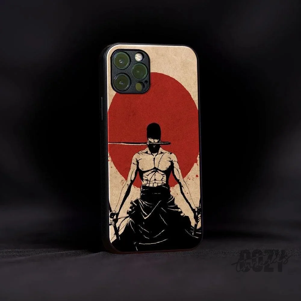 One Piece Roronoa Zoro Anime Character Art iPhone Phone Case