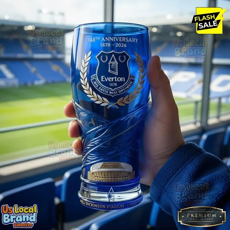 Everton Football Club 148th Anniversary Commemorative Drinking Glass