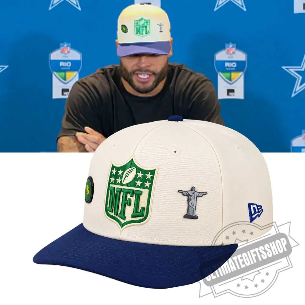 Dak Prescott Boné New Era NFL Brasil Game 2026 Logo Snapback Hat 4 Dak Prescott Boné New Era NFL Brasil Game 2026 Logo Snapback Hat