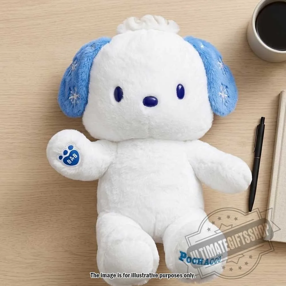 Build-A-Bear Sanrio Pochacco Snowflake Winter Plush 5 Build-A-Bear Sanrio Pochacco Snowflake Winter Plush