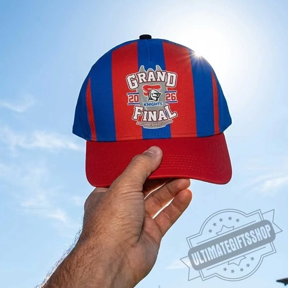 Newcastle Knights 2026 NRL Grand Final Red Blue Striped Hat 3 Newcastle Knights 2026 NRL Grand Final Red Blue Striped Hat