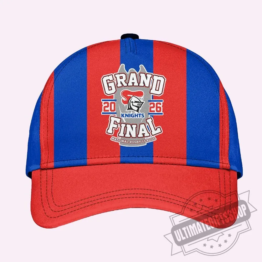Newcastle Knights 2026 NRL Grand Final Red Blue Striped Hat 5 Newcastle Knights 2026 NRL Grand Final Red Blue Striped Hat
