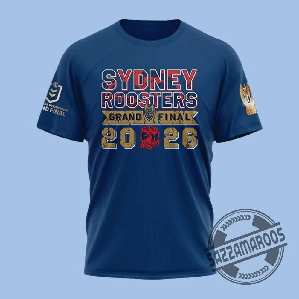 Sydney Roosters 2026 NRL Grand Final Blue T-Shirt
