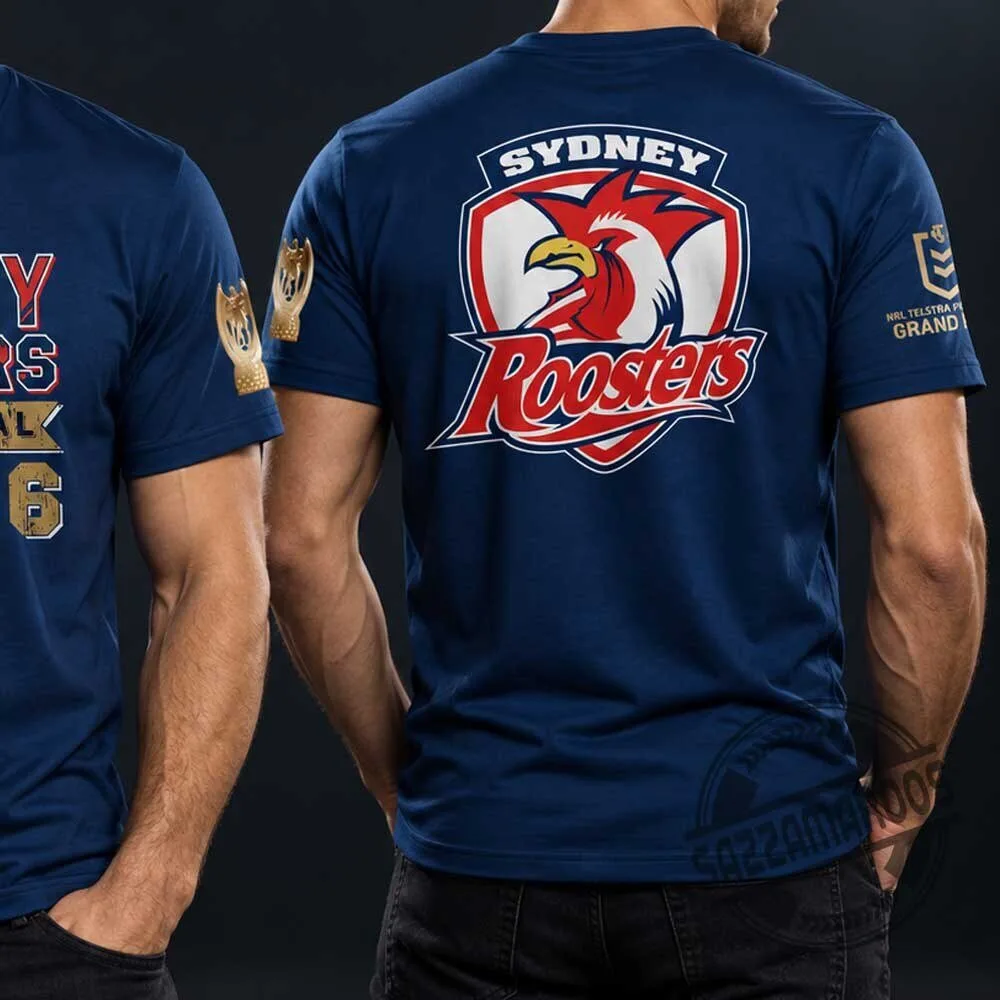 Sydney Roosters 2026 NRL Grand Final Blue T-Shirt 7 Sydney Roosters 2026 NRL Grand Final Blue T-Shirt