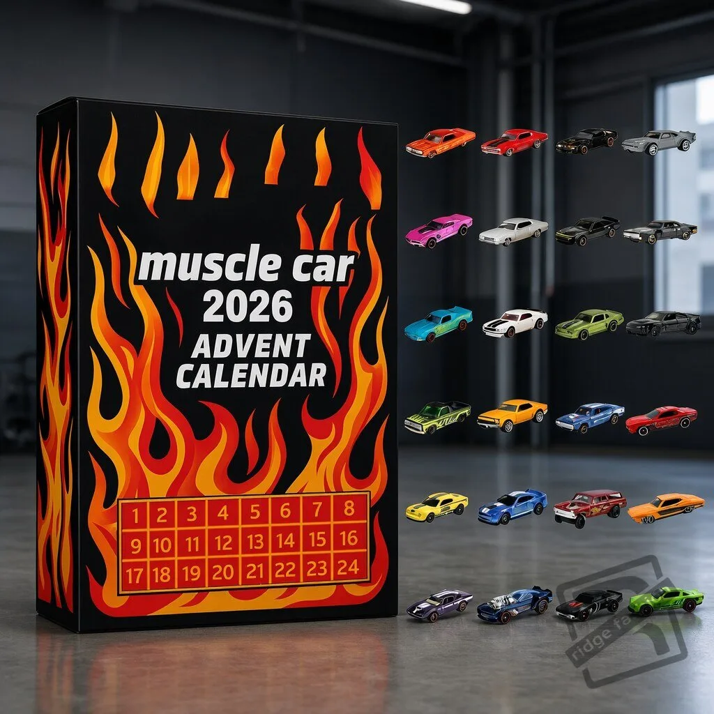 Hot Wheels Muscle Toy Car Advent Calendar