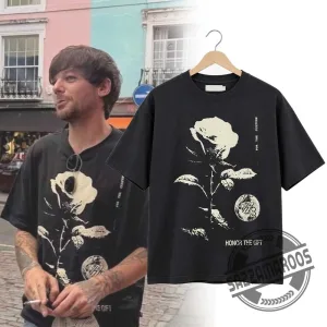 Louis Tomlinson Honor The Gift Rose From Concrete Tee Shirt 4 Louis Tomlinson Honor The Gift Rose From Concrete Tee Shirt