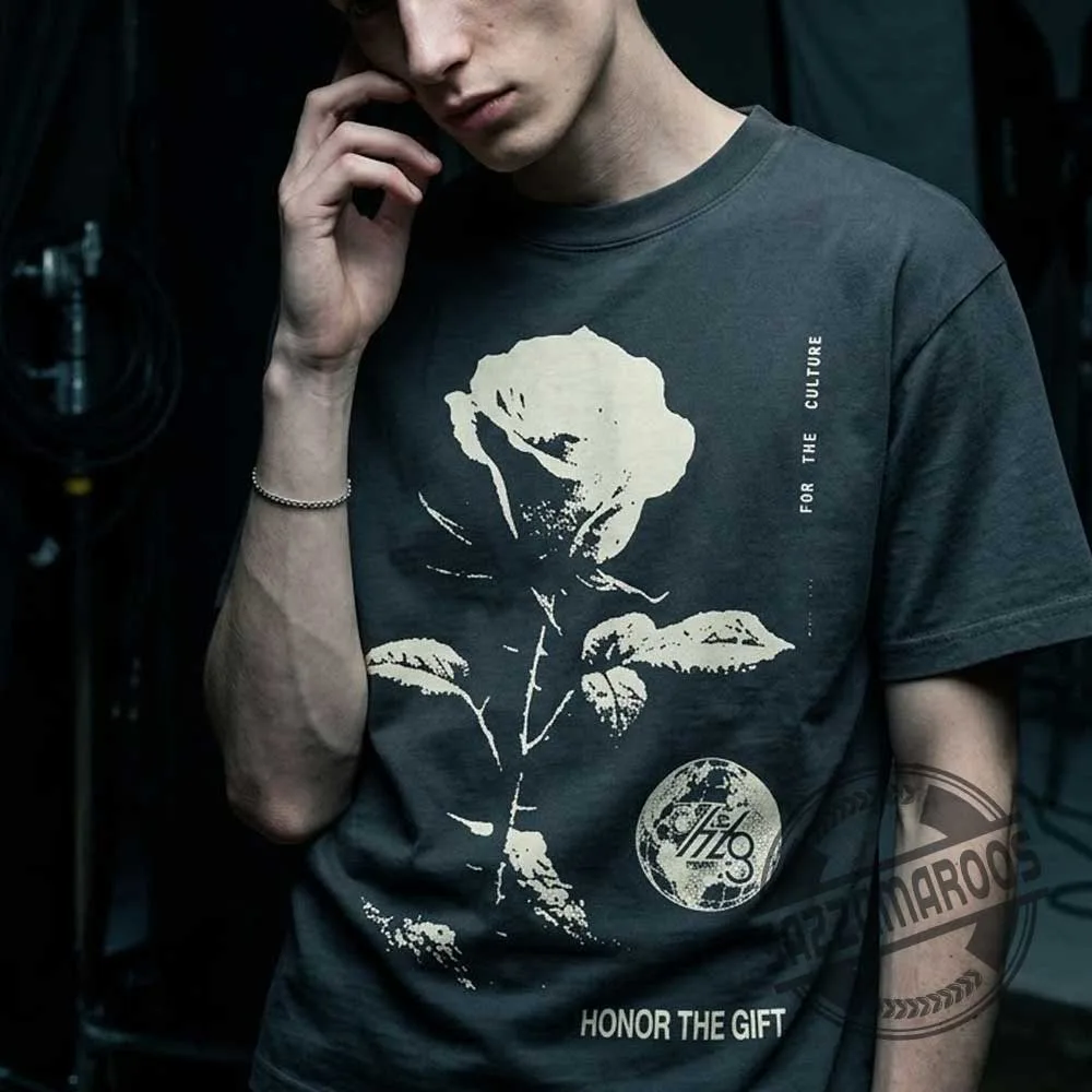 Louis Tomlinson Honor The Gift Rose From Concrete Tee Shirt (2) Louis Tomlinson Honor The Gift Rose From Concrete Tee Shirt – image 2 of 4