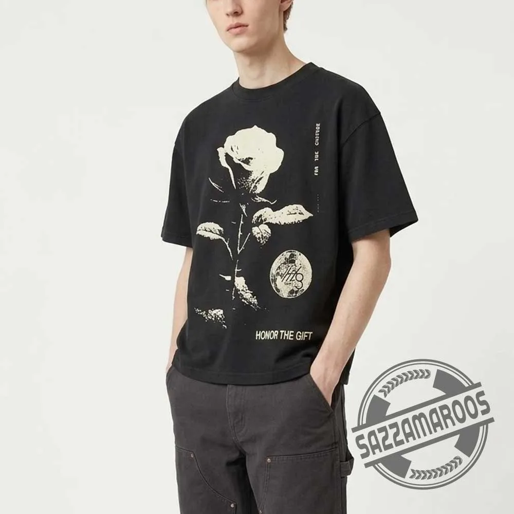 Louis Tomlinson Honor The Gift Rose From Concrete Tee Shirt (3) Louis Tomlinson Honor The Gift Rose From Concrete Tee Shirt – image 4 of 4