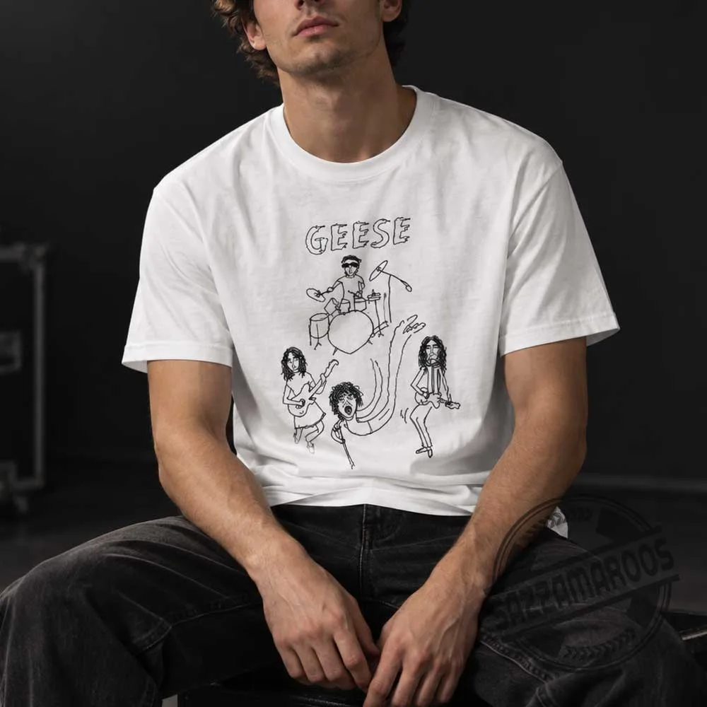 Geese Band Graham Coxon Blur Tribute T-Shirt (3) Geese Band Graham Coxon Blur Tribute T-Shirt – image 3 of 4