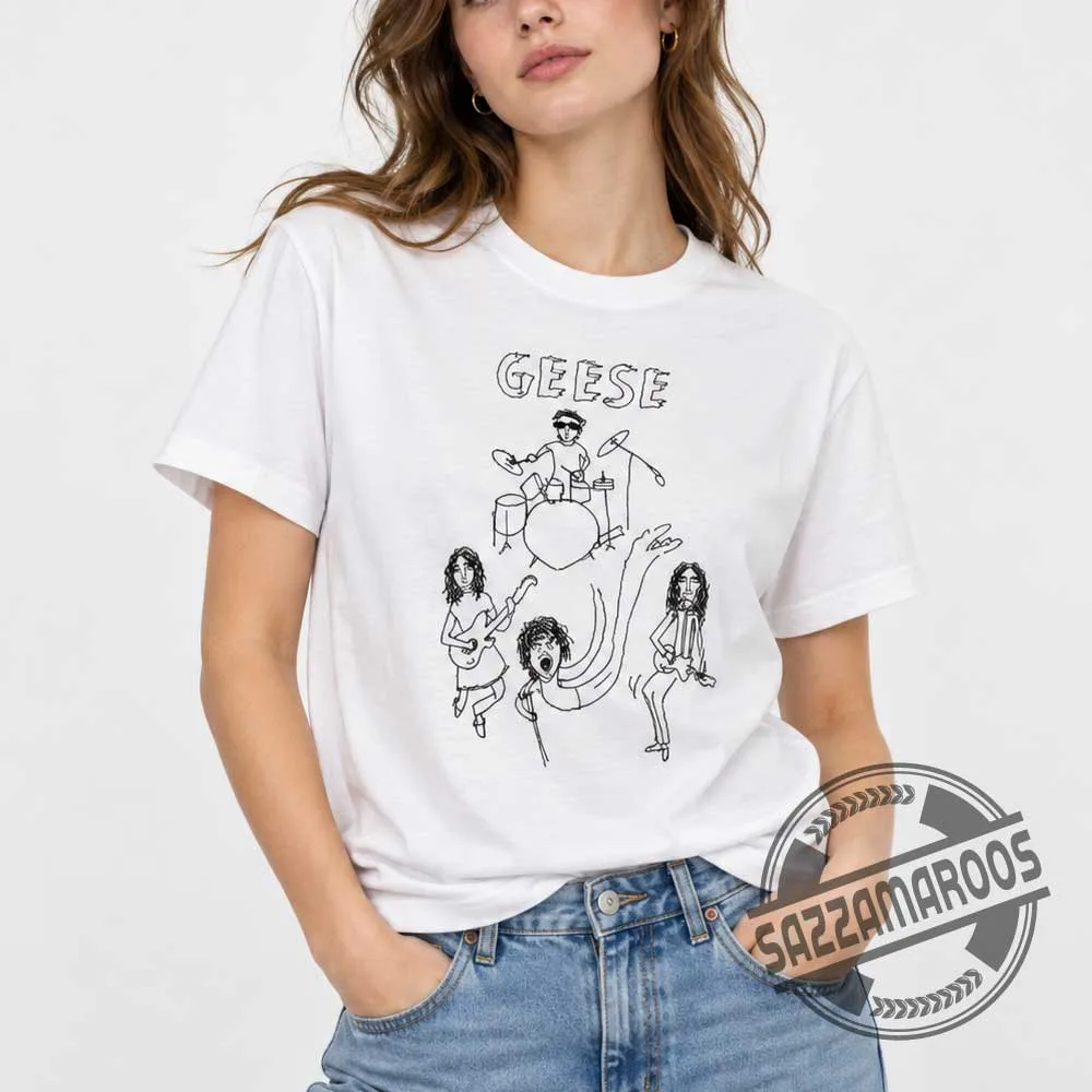 Geese Band Graham Coxon Blur Tribute T-Shirt (4) Geese Band Graham Coxon Blur Tribute T-Shirt – image 4 of 4