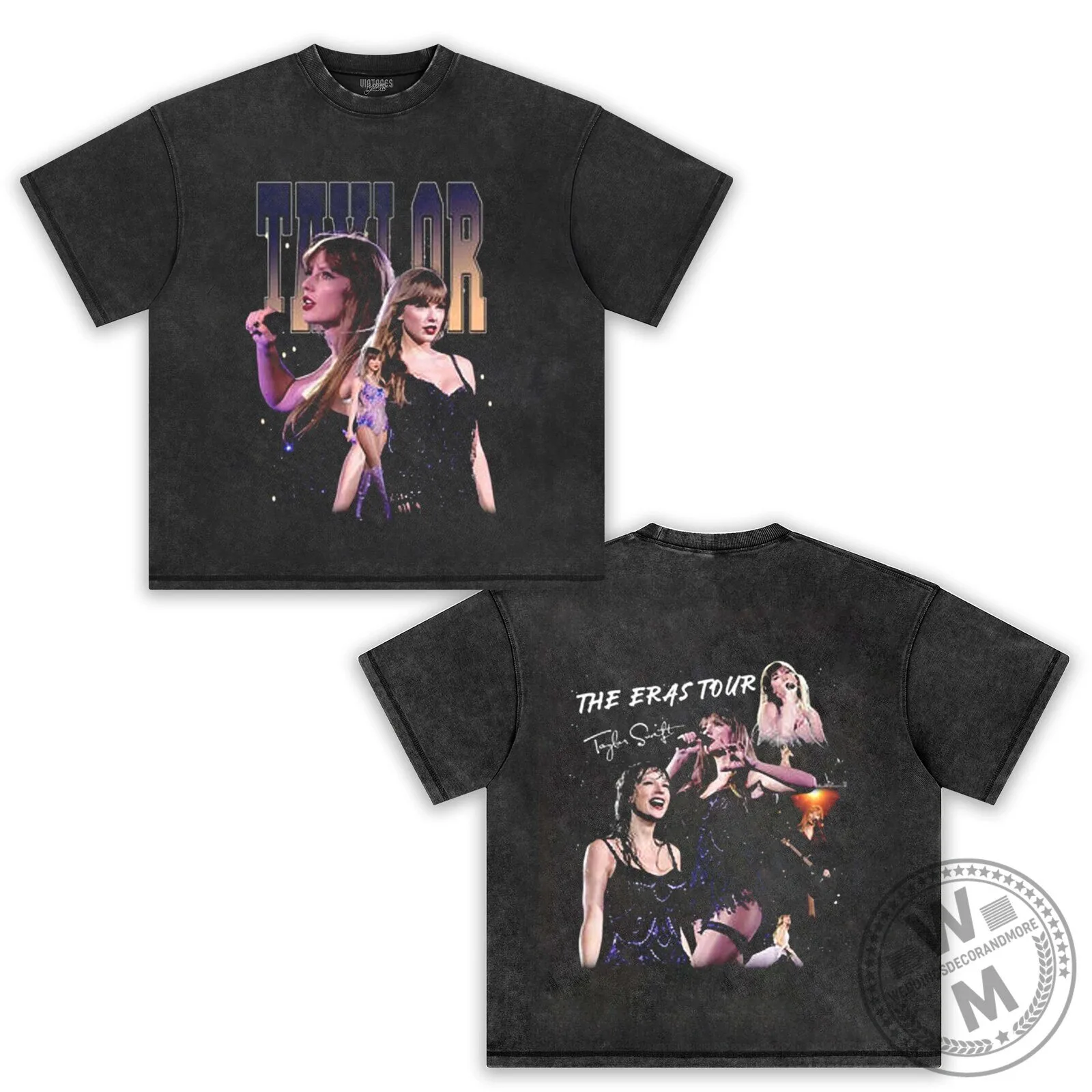 Taylor Swift The Eras Tour Concert Black Graphic T-Shirt 5 Taylor Swift The Eras Tour Concert Black Graphic T-Shirt