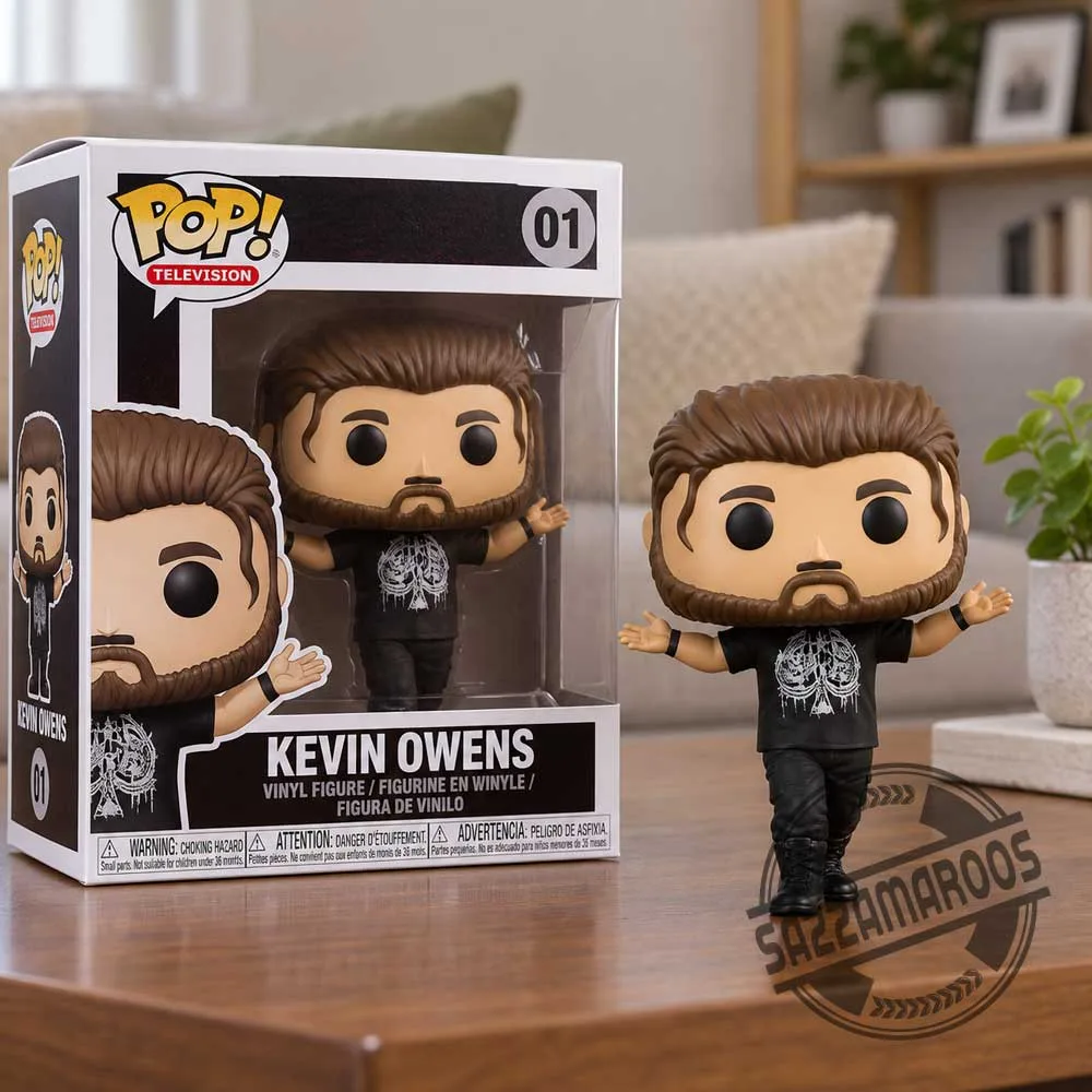 Funko Pop! Kevin Owens Vinyl Figure #01 Collectible Display Model (2) JD McDonagh Funko Pop WWE Meme Custom Vinyl Figure