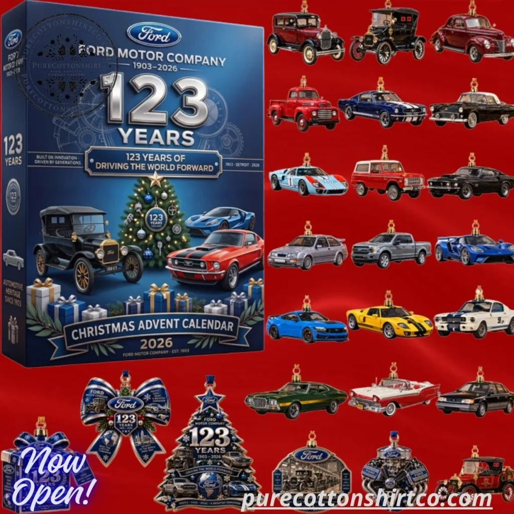 "Unique Advent Calendars and Exclusive Anniversary Gifts for 2026 Holidays" 37 Ford Motor Company 123 Years Christmas Advent Calendar 2026 – 24 Mini Car Ornaments Set