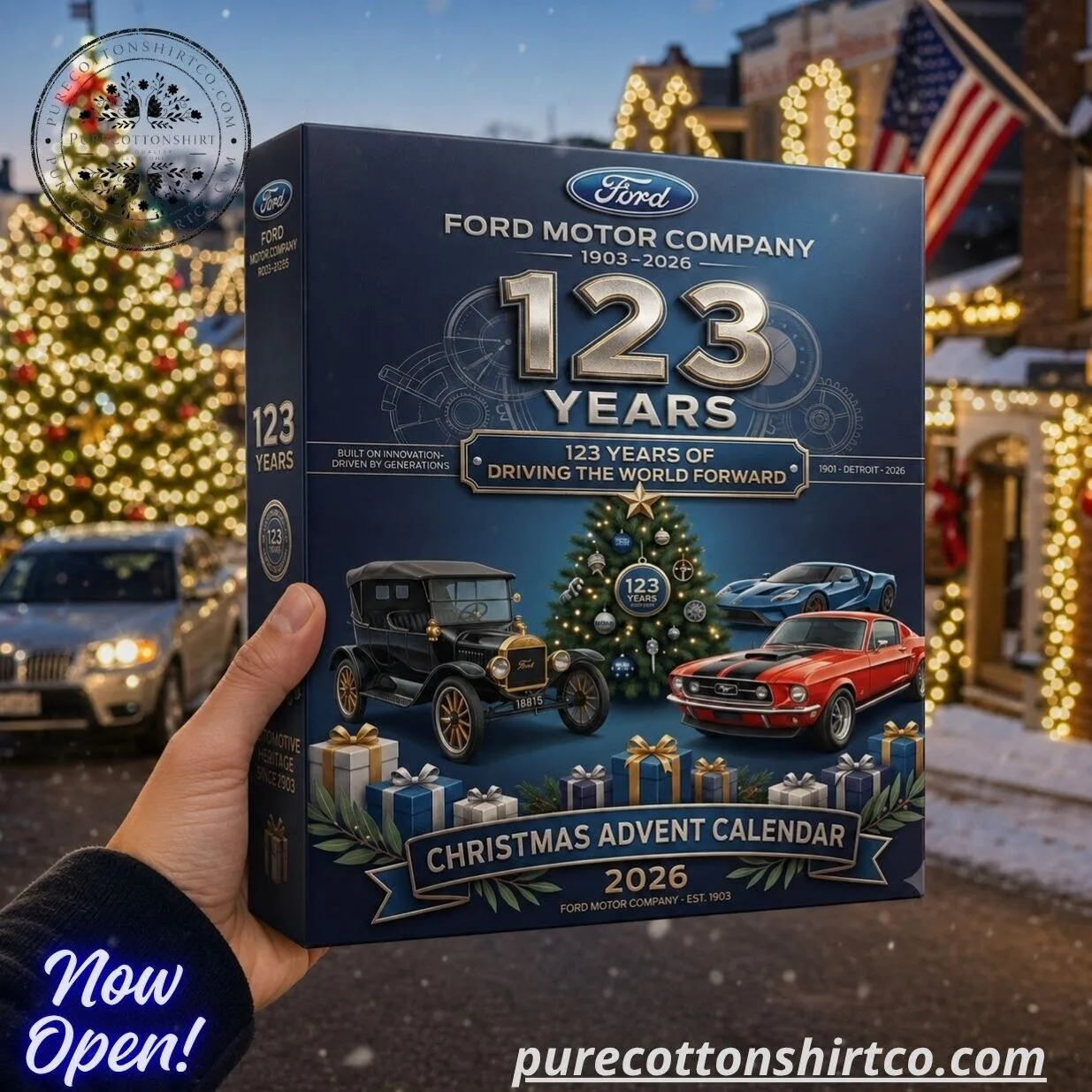 Ford Motor Company 123 Years Christmas Advent Calendar 2026 – 24 Mini Car Ornaments Set 6 Ford Motor Company 123 Years Christmas Advent Calendar 2026 – 24 Mini Car Ornaments Set