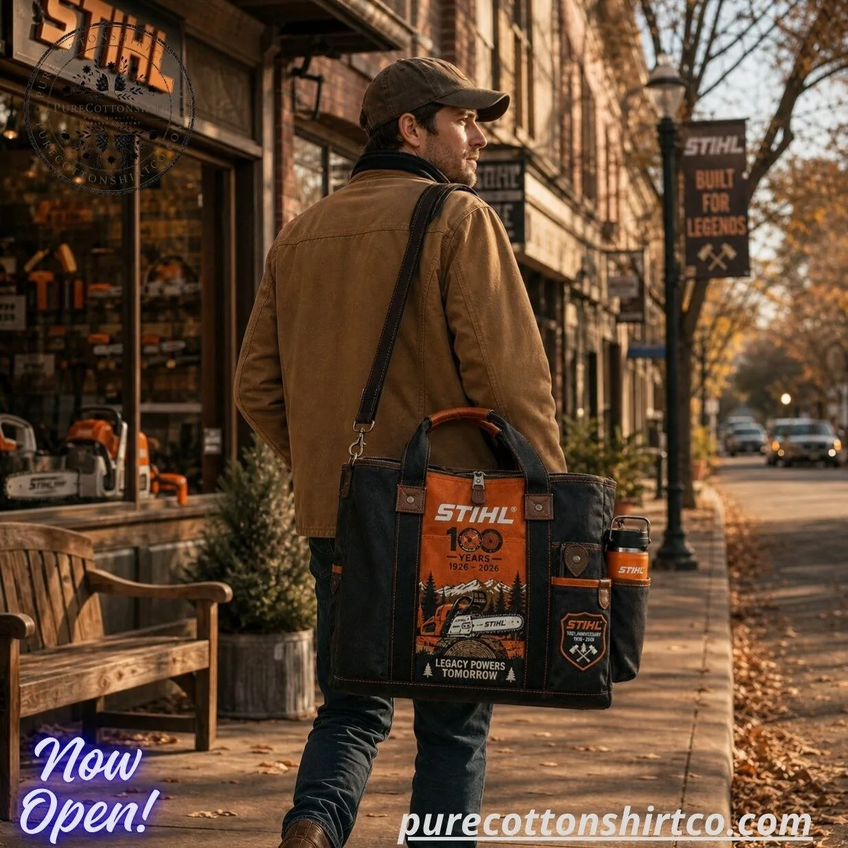 Stihl 100 Years 1926-2026 Print Canvas Tool Bag Tote – Heavy Duty Work Bag Gift 5 Stihl 100 Years 1926-2026 Canvas Tool Bag Tote – Heavy Duty Work Bag Gift