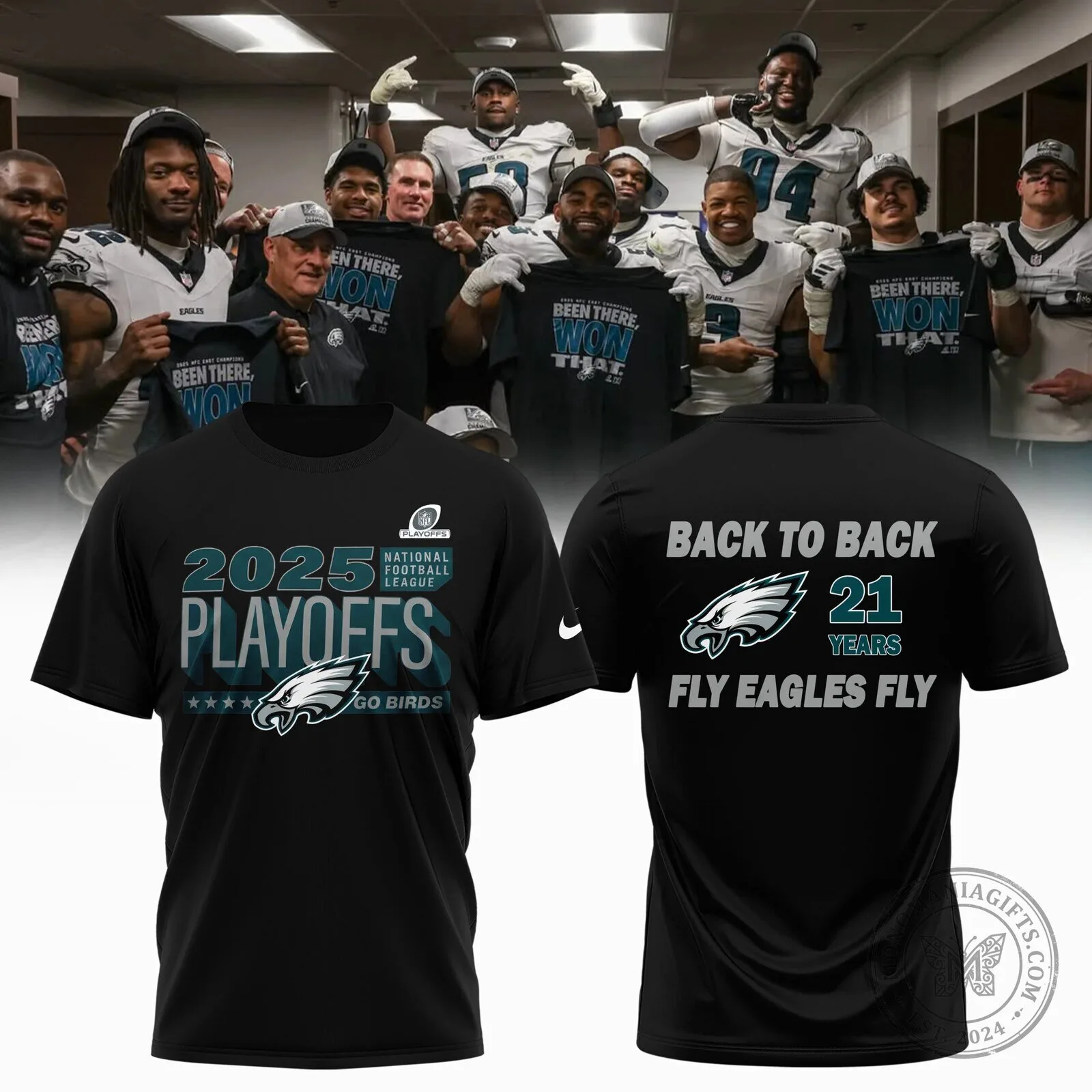 Philadelphia Eagles NFC East 2025 Playoffs Been There Won That T-Shirt