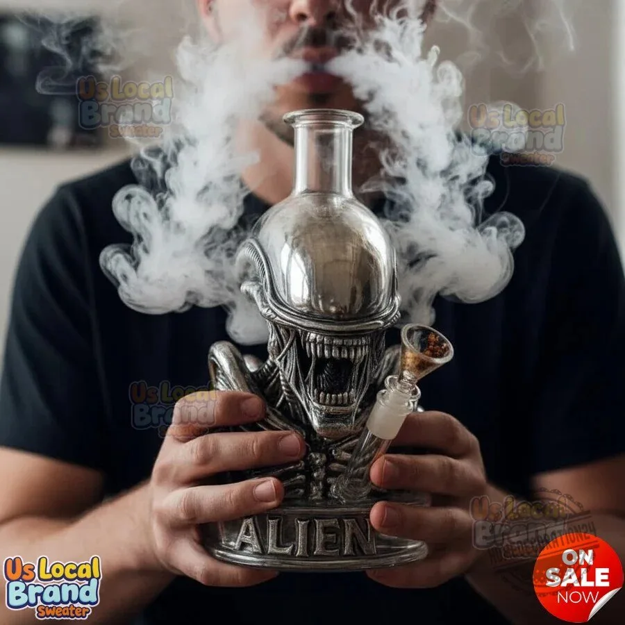 Alien Xenomorph Custom Glass Bong Smoking Pipe Water Pipe