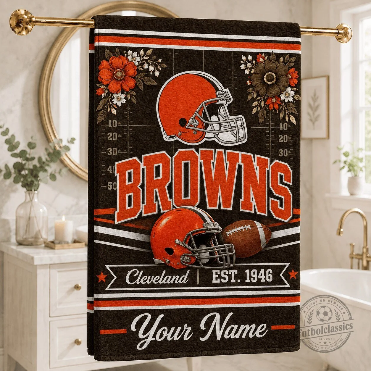 Cleveland Browns Football Team Personalized Game Day Towel