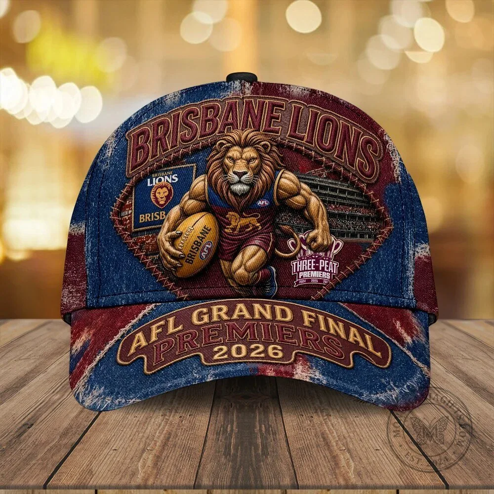 Brisbane Lions AFL Grand Final Premiers 2026 Classic Cap Hat