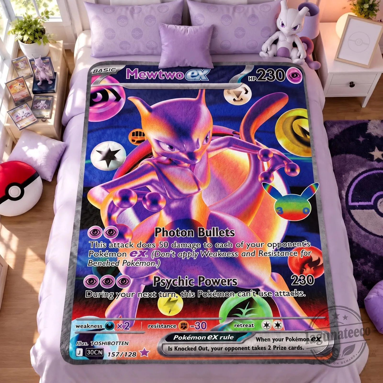 Pikachu EX Pokemon Trading Card Game Design Soft Fleece Blanket 9 Pikachu EX Pokemon Trading Card Game Design Soft Fleece Blanket