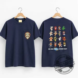 One More SEC Saturday Night Pocket T-Shirt, SEC Mascots Dancing Bears Vintage College Football Graphic Tee 4 One More SEC Saturday Night Pocket T-Shirt, SEC Mascots Dancing Bears Vintage College Football Graphic Tee