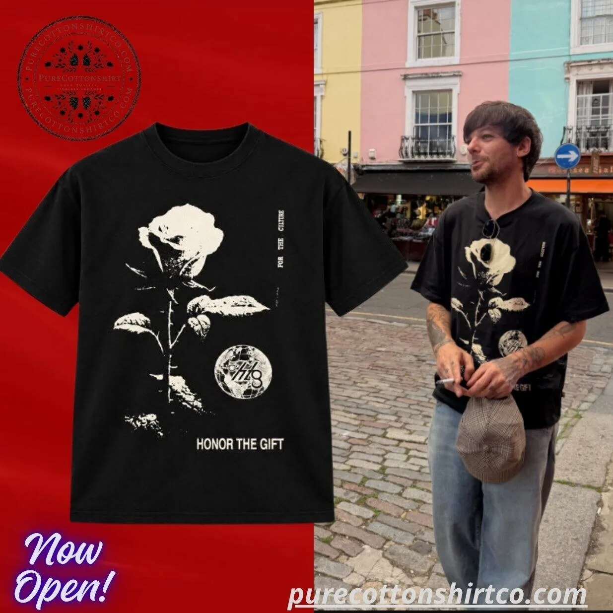 Louis Tomlinson Honor The Gift Rose For The Culture Shirt