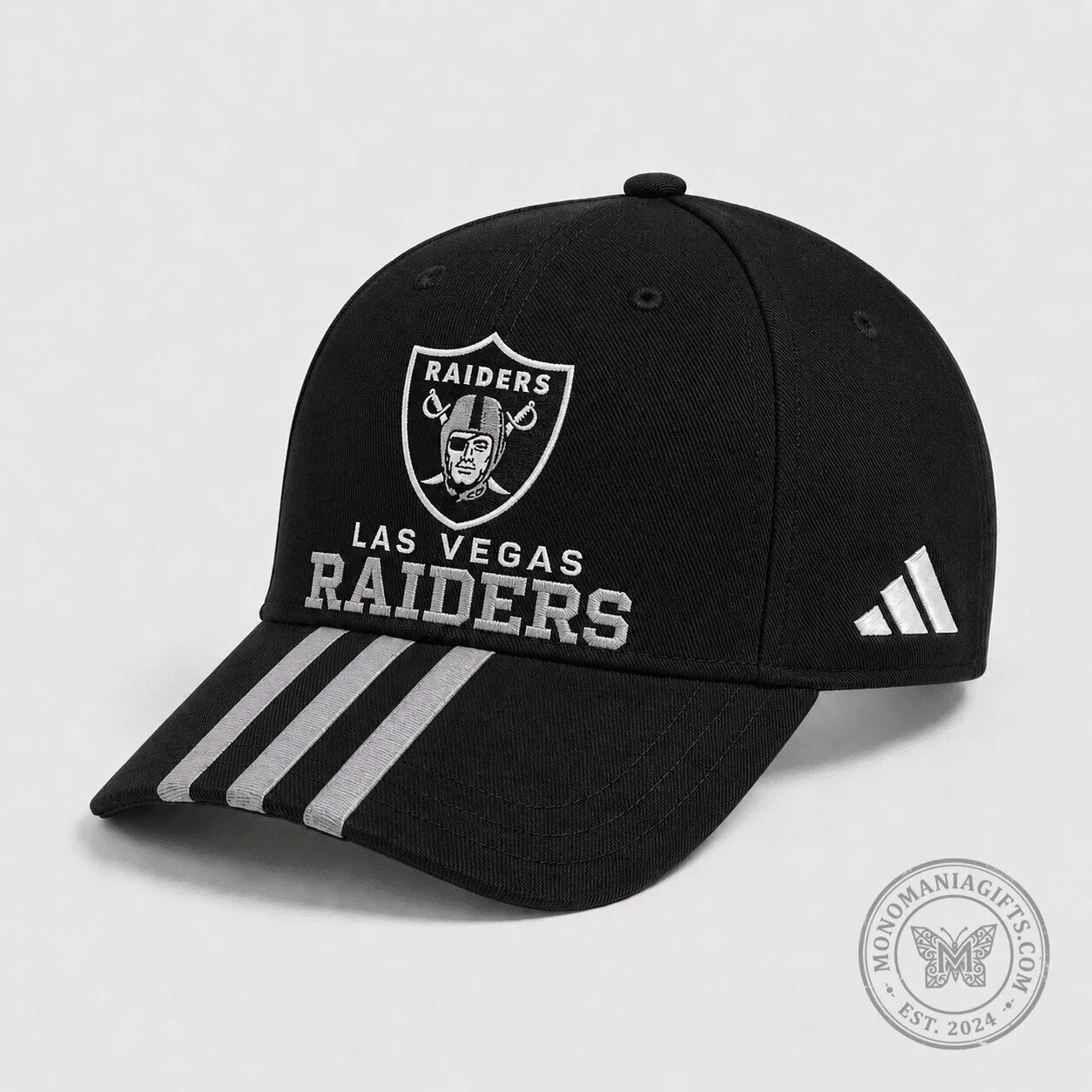 Las Vegas Raiders NFL Football Team Black Adjustable Baseball Cap Hat