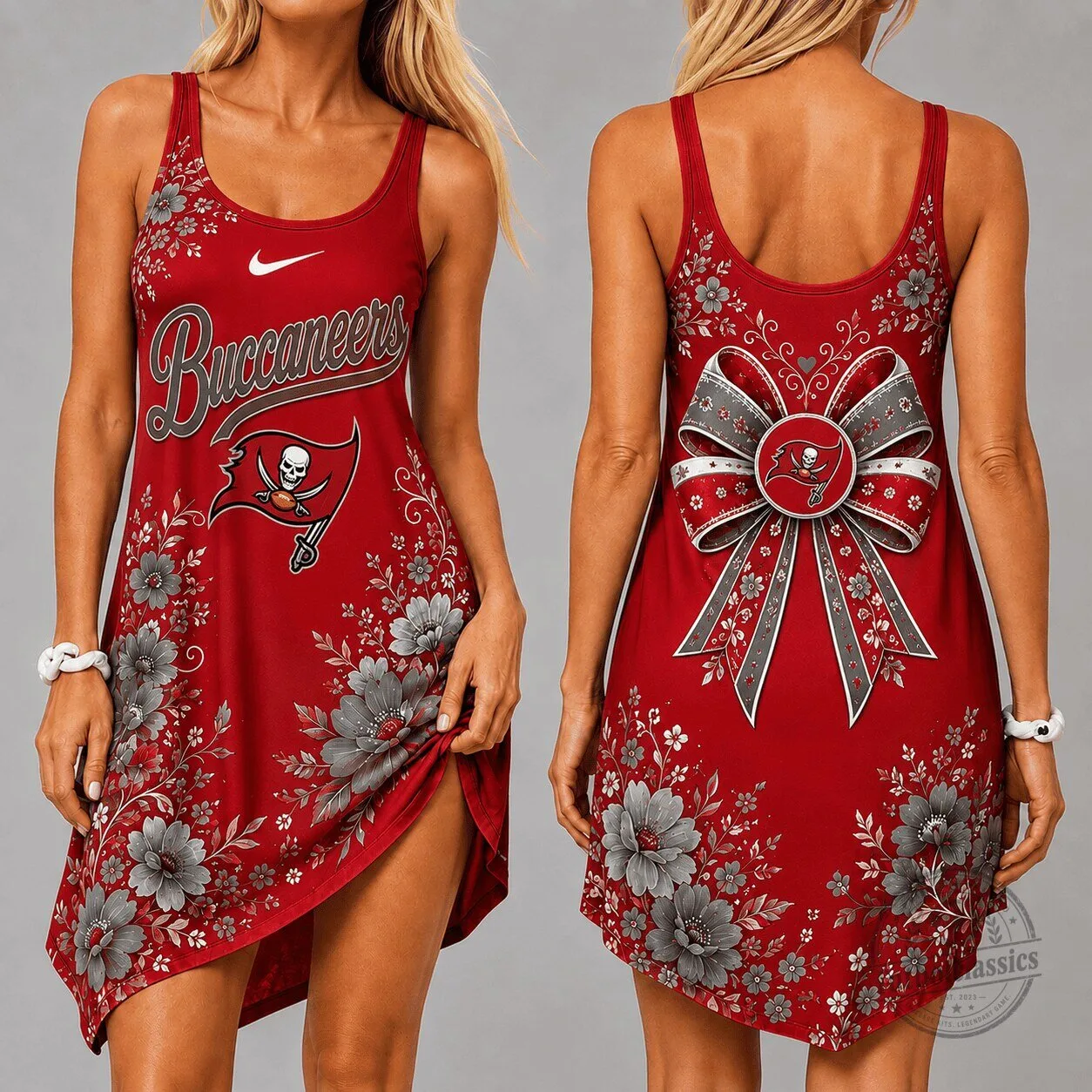 Tampa Bay Buccaneers Floral Sleeveless Cami Dress for Women