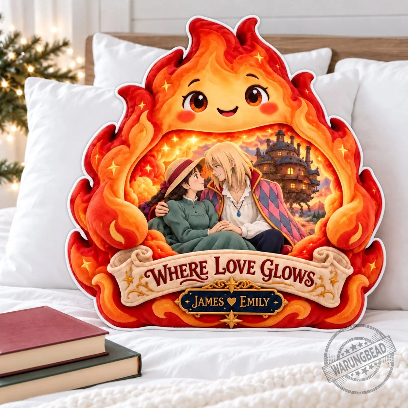 Howl's Moving Castle Where Love Glows Personalized Pillow 5 Howl