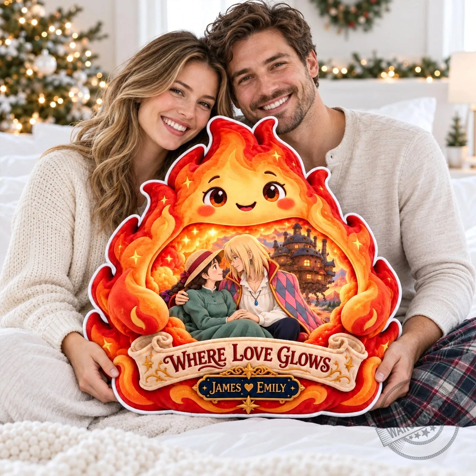 Howl's Moving Castle Where Love Glows Personalized Pillow 6 Howl