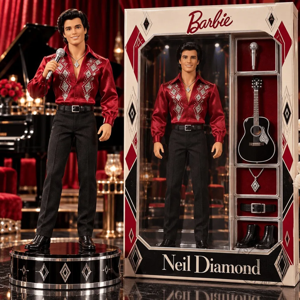 Neil Diamond Barbie Signature Collector Doll with Microphone and Guitar Neil Diamond Barbie Signature Collector Doll with Microphone and Guitar