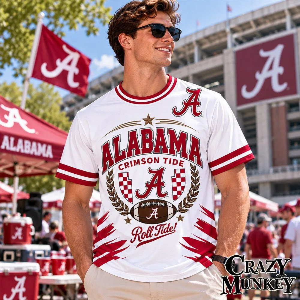 Alabama Crimson Tide Roll Tide Football Concept Fan T-Shirt | Apparel
