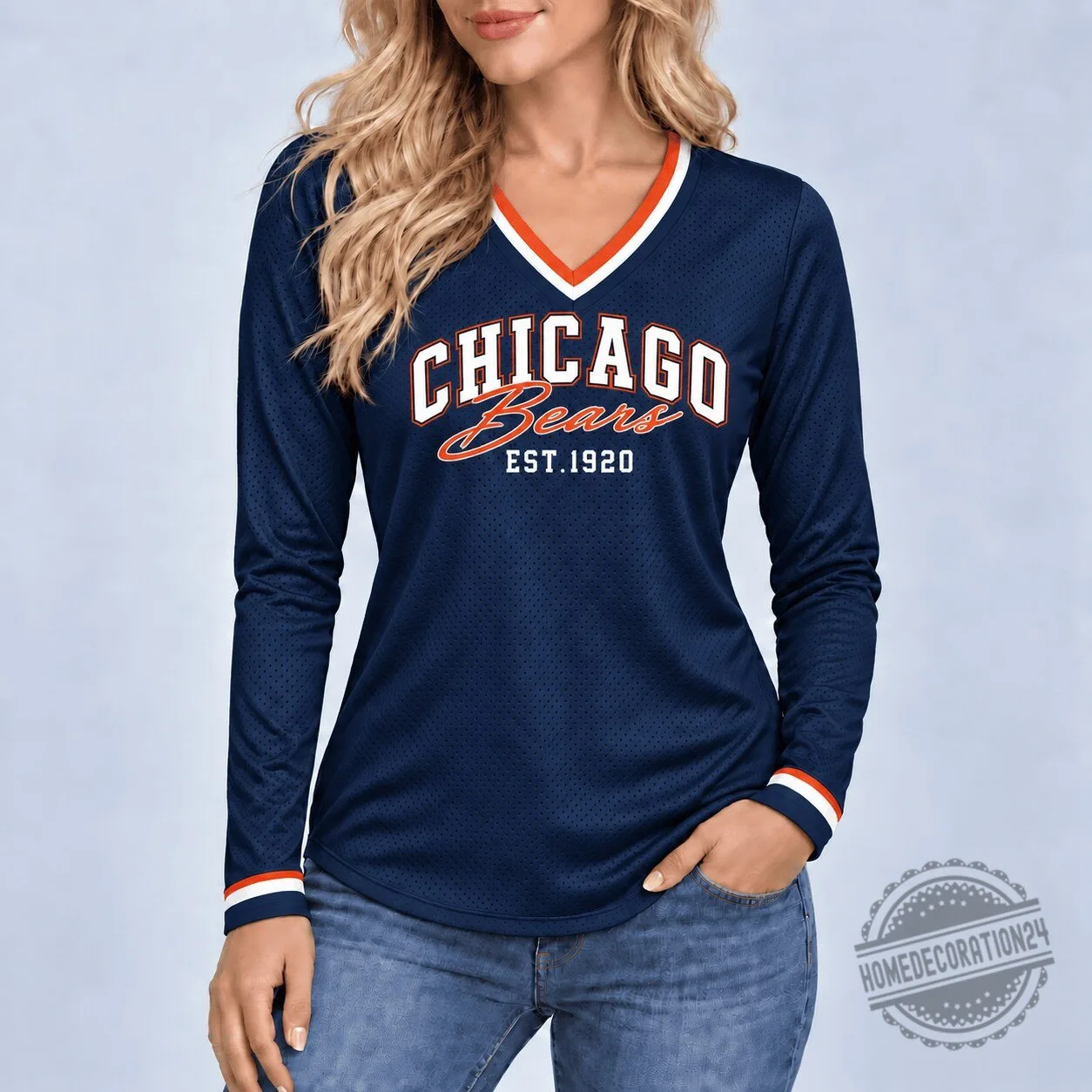 Chicago Bears National Football League Established 1920 Long Sleeve Jersey