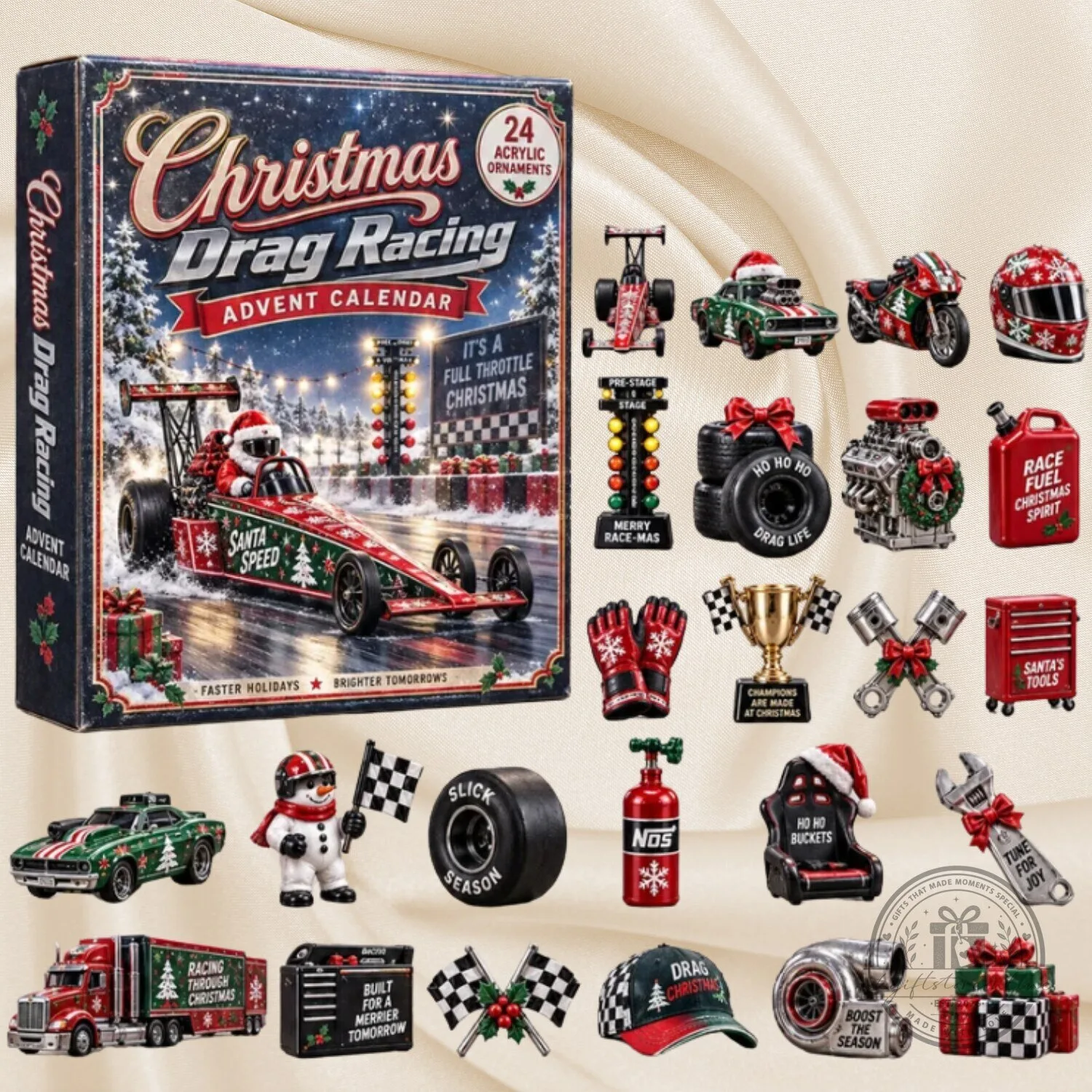 24 Day Festive Countdown Christmas Drag Racing Advent Calendar 2026