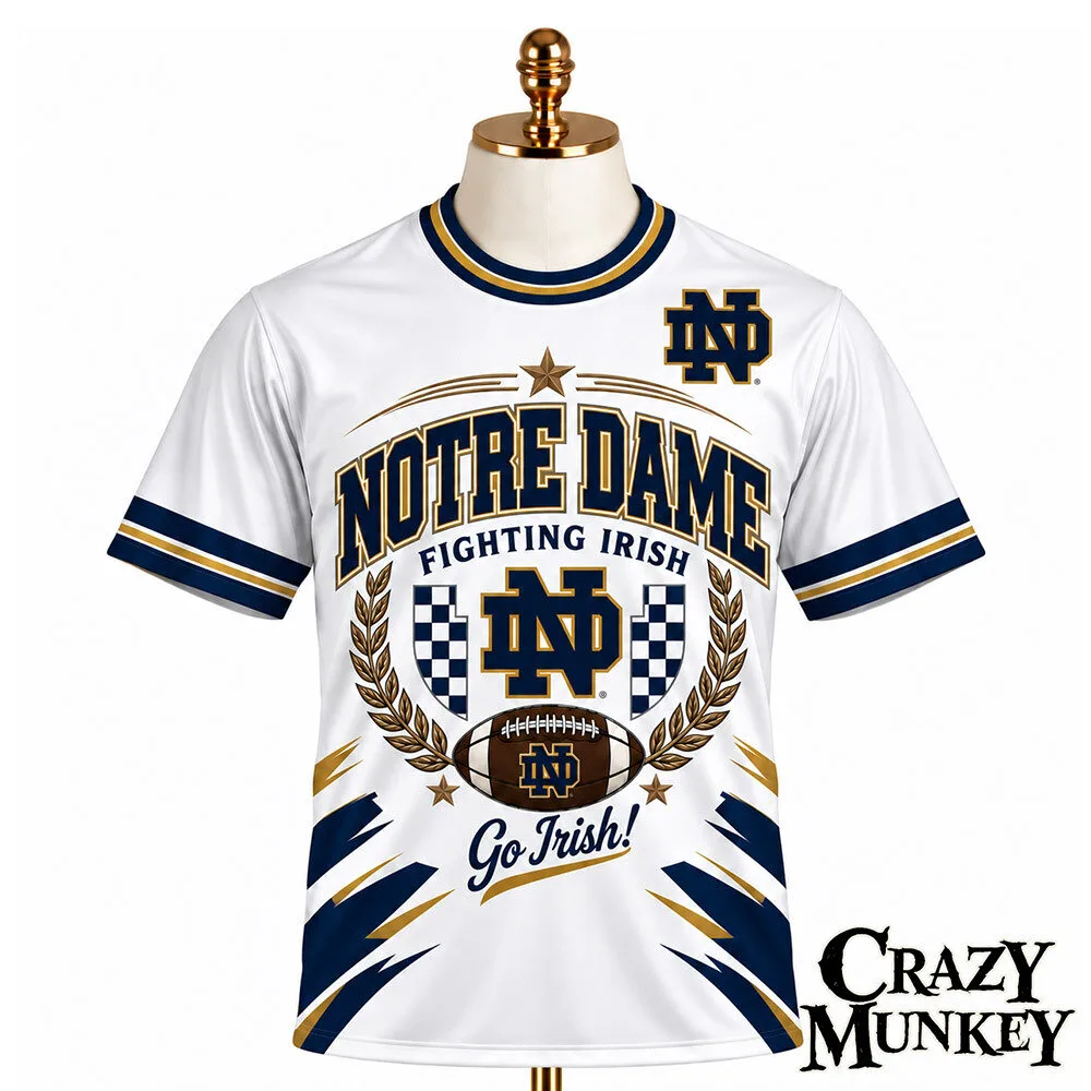 Notre Dame Fighting Irish Go Irish Football Concept Fan T-Shirt | Apparel 3 Notre Dame Fighting Irish Go Irish Football Concept Fan T-Shirt | Apparel