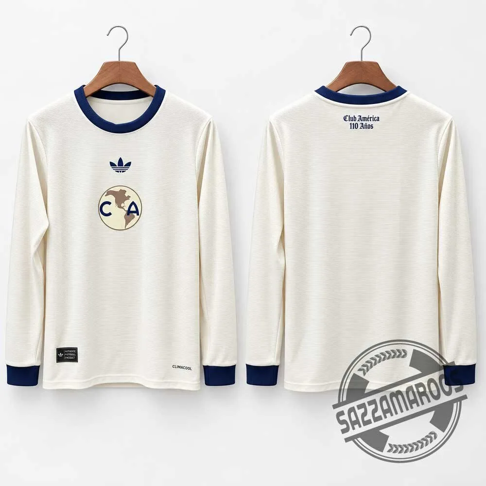 Adidas Club América 2026/27 110th Anniversary Pale Yellow Soccer Jersey
